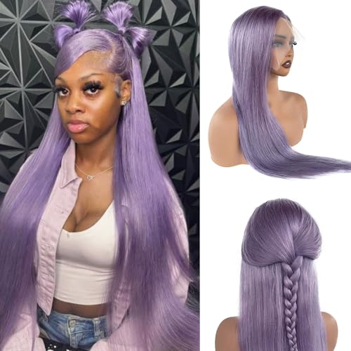 #Lilac/Light Purple Straight 13x4