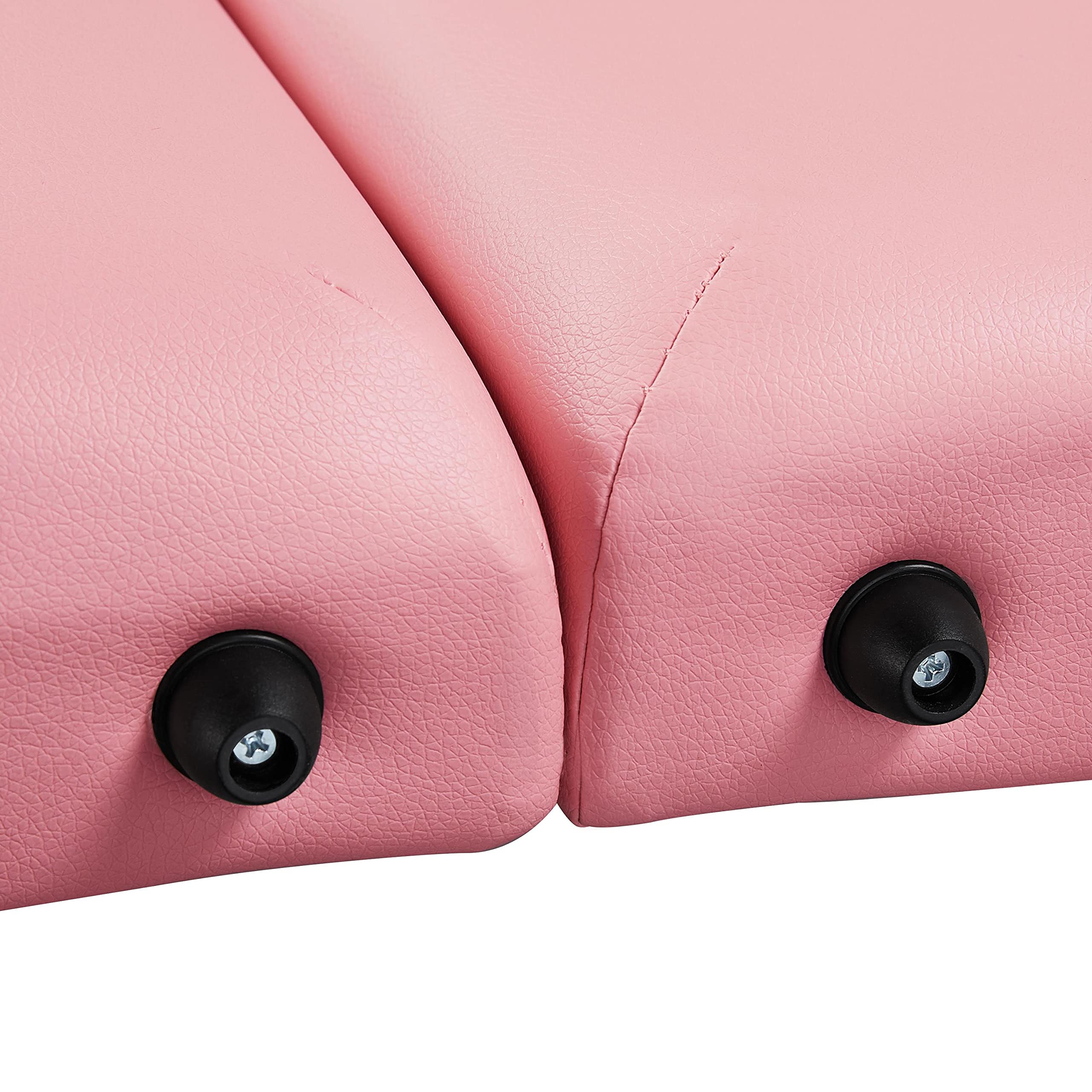 Topeakmart Portable Folding Massage Table - Adjustable Height 84 Inch Aluminum Spa Bed for Therapy, Salon & Home Use - Lightweight & Durable 2-Fold Design in Pink | Perfect for Professional Massage, Physical Therapy & Relaxation at Home