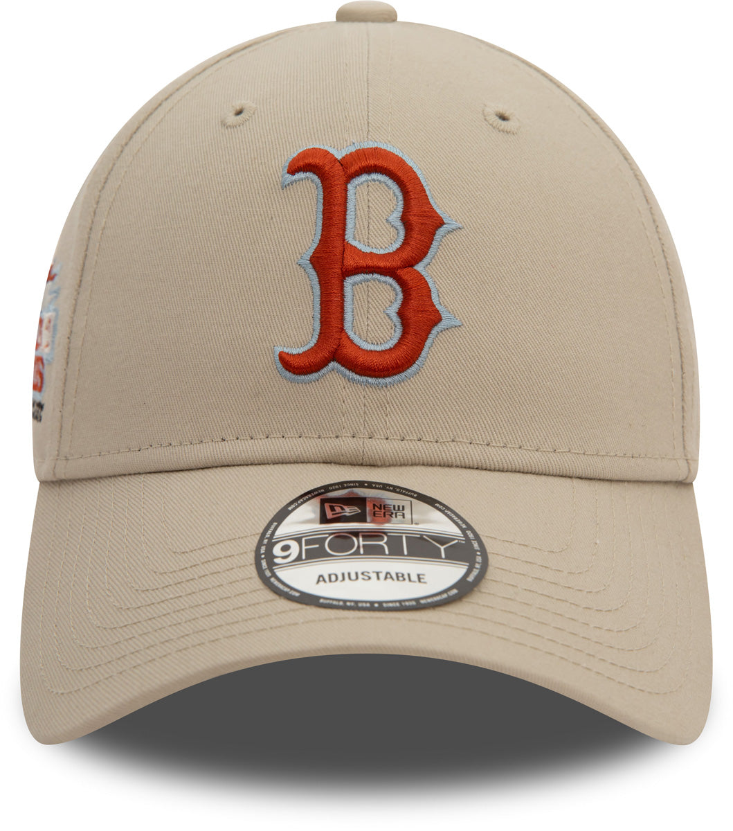 Boston Red Sox New Era 9Forty MLB Patch Adjustable Baseball Cap - Official Licensed Hat for Men & Women, Perfect for Baseball Games, Sports Fans & Casual Wear