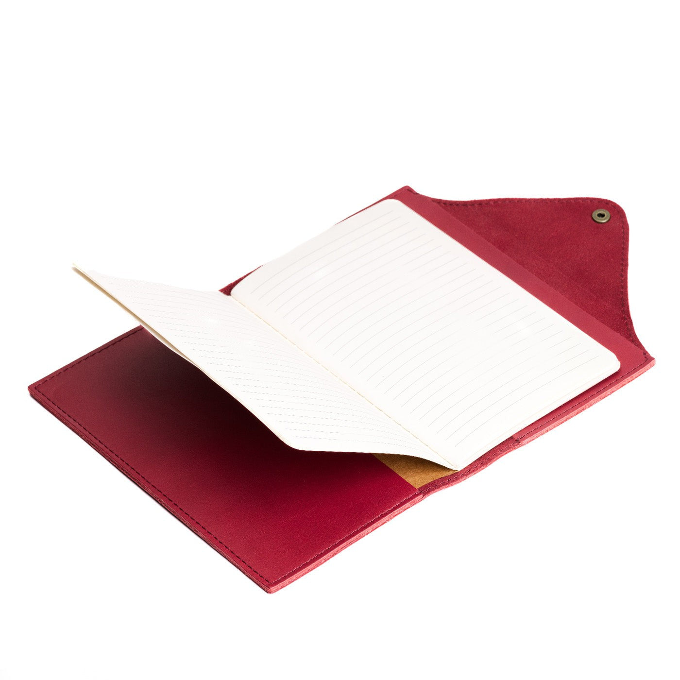 Premium Leather Snap Journal - Handmade Refillable Notebook for Writing, Sketching & Note Taking - Perfect for Travel, Office & School Use