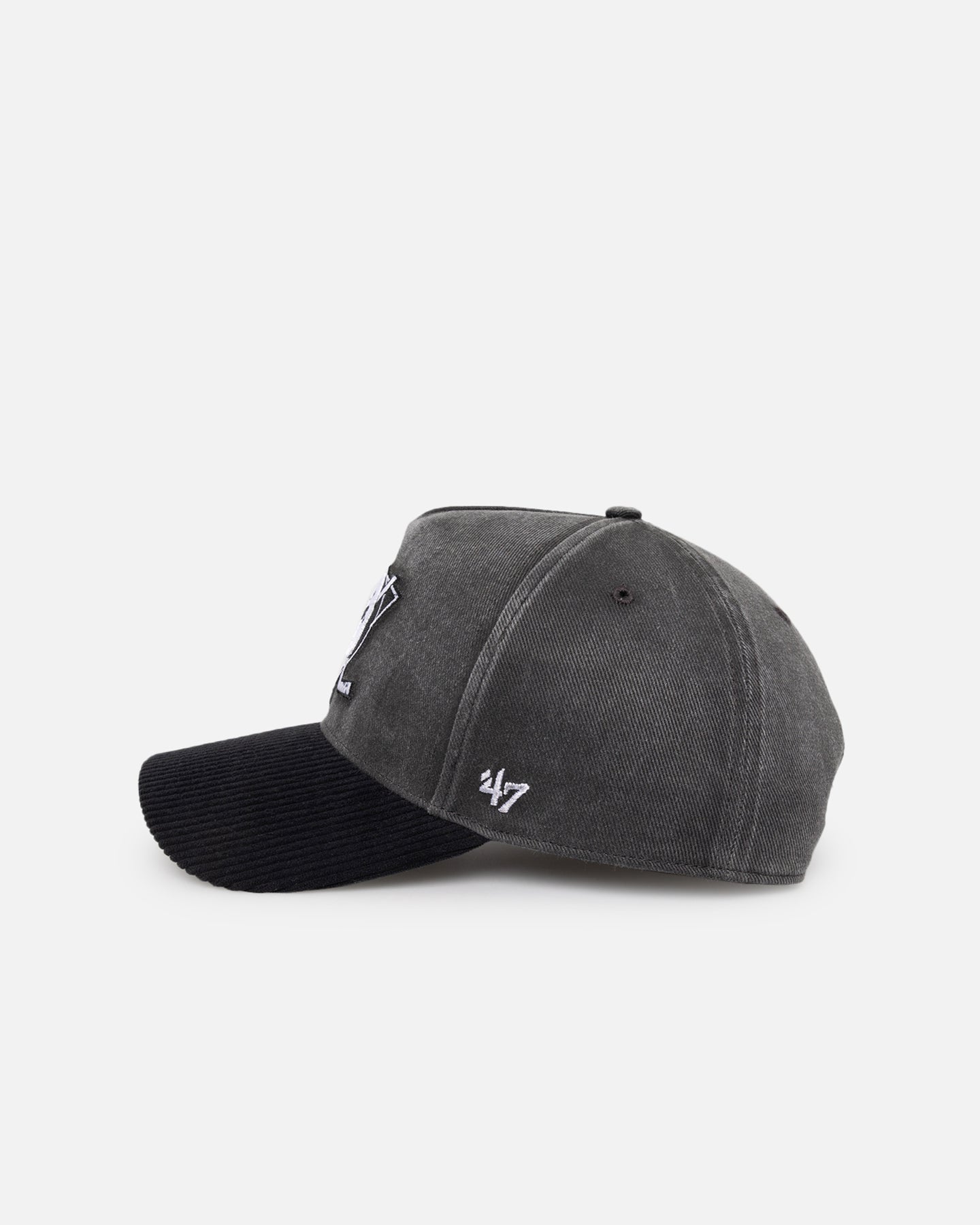 47 Brand Anaheim Ducks 'Apollo Corduroy' Snapback Hat - Black Adjustable Baseball Cap for Men & Women - Perfect for Hockey Games, Sports Events and Casual Wear