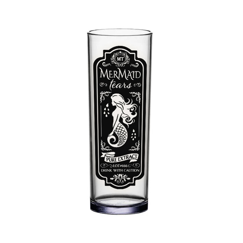 BarConic Highball & Collins Glasses Set - Halloween Themed Apothecary Design Drinking Cups | Perfect for Cocktail Parties, Halloween Decor & Gothic Home Bar Setup