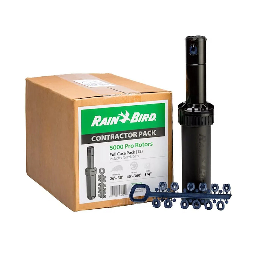 Rain Bird 5004 100mm Adjustable 40-360° Gear Drive Sprinkler Head - 10-15m Coverage, 20mm BSP Thread - Perfect for Lawn, Garden & Landscape Irrigation Systems