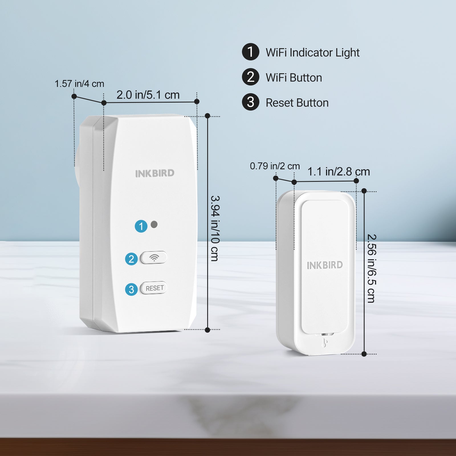 3-Pack Bluetooth Hygrometer Thermometer with WiFi Gateway - ITH 11 B & IBS M2S B - Perfect for Home, Greenhouse, and Wine Cellar Monitoring