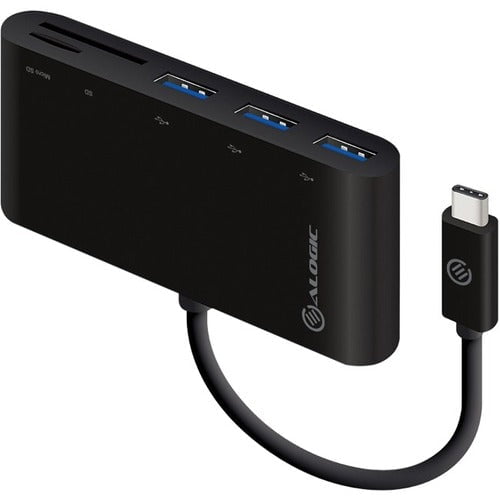 Alogic USB C Hub with 3-Port USB 3.0 & SD Card Reader - Compact Multi-Port Adapter for MacBook Pro/Air, Chromebook, iPad Pro - Perfect for Home Office, Travel & Data Transfer