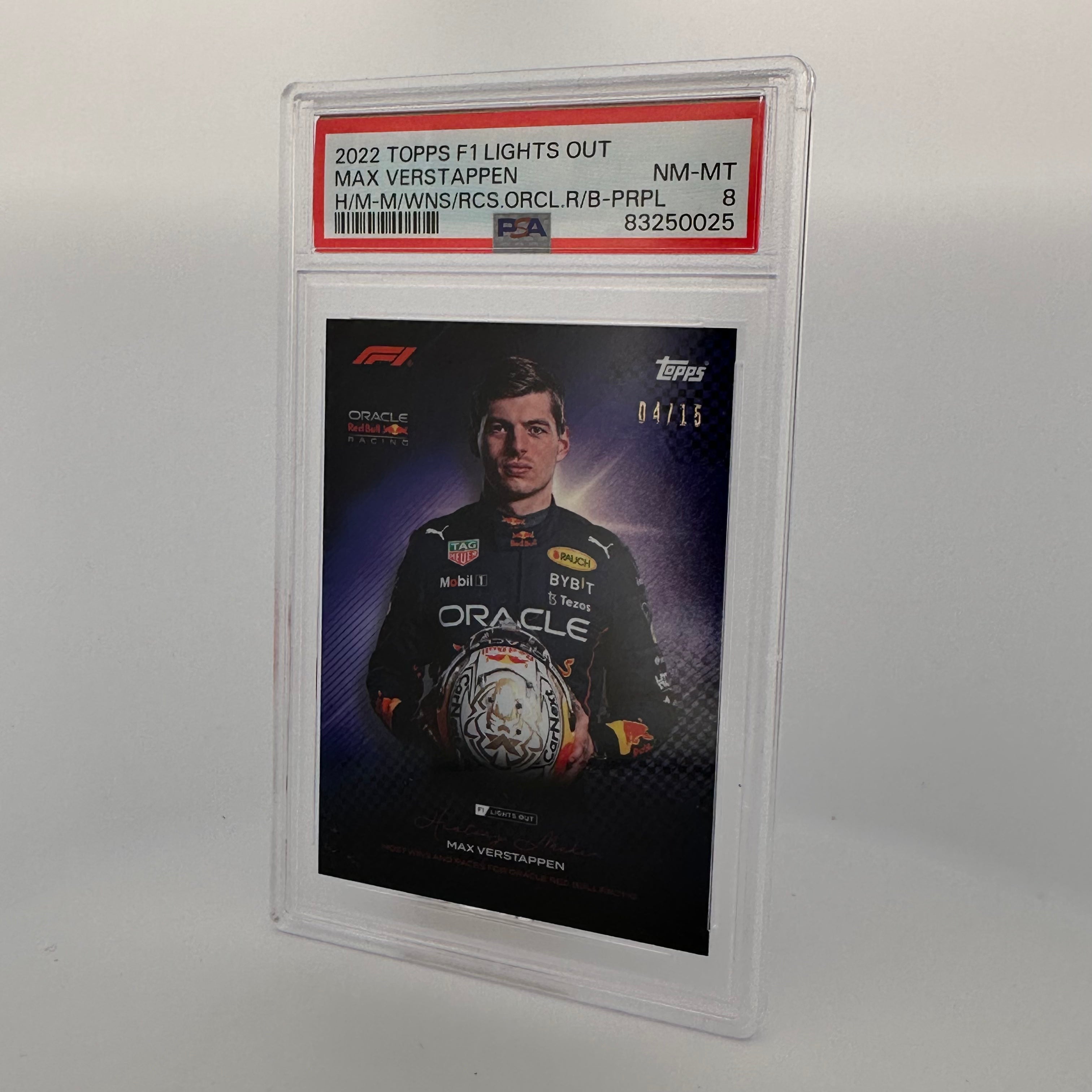 PSA 8 Graded 2004 Max Verstappen 