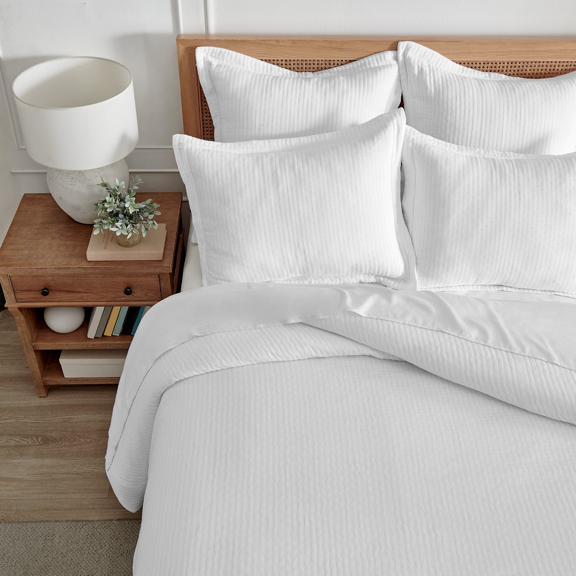 Premium Reede Muslin Duvet Cover Set - Soft Breathable 100% Cotton Bedding - Perfect for Cozy Bedrooms, Guest Rooms & Airbnb Stays