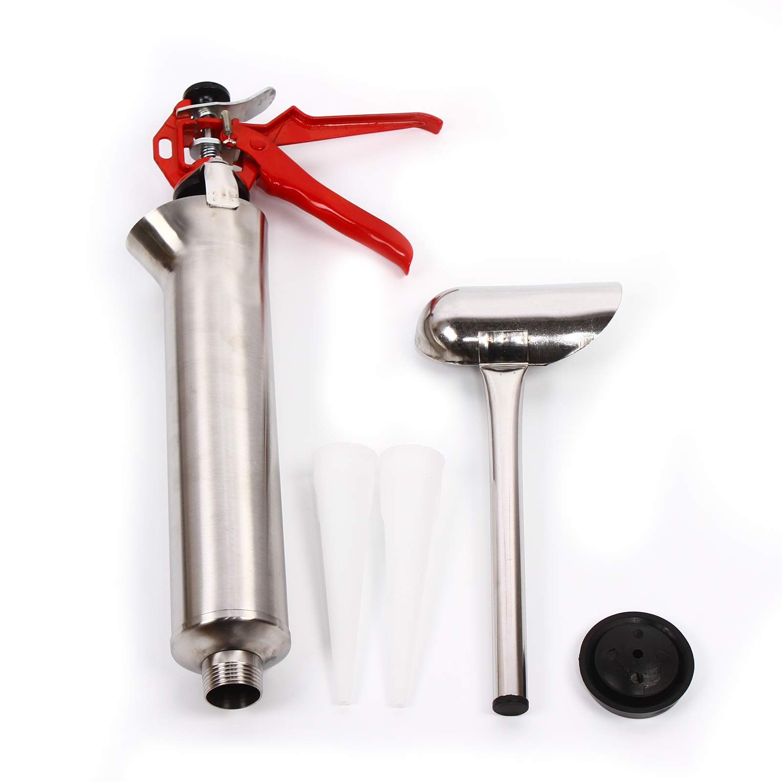 Stainless Steel Mortar Caulking Gun - Heavy Duty Cement Grout Applicator for Pointing, Grouting & Caulking | Perfect for Masonry, Tile Work & Concrete Repairs