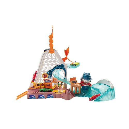 Hot Wheels Shark Park Toy Car Track Set for Kids - Fun Racing Playset for Boys & Girls - Perfect for Birthday Gifts & Indoor Playtime