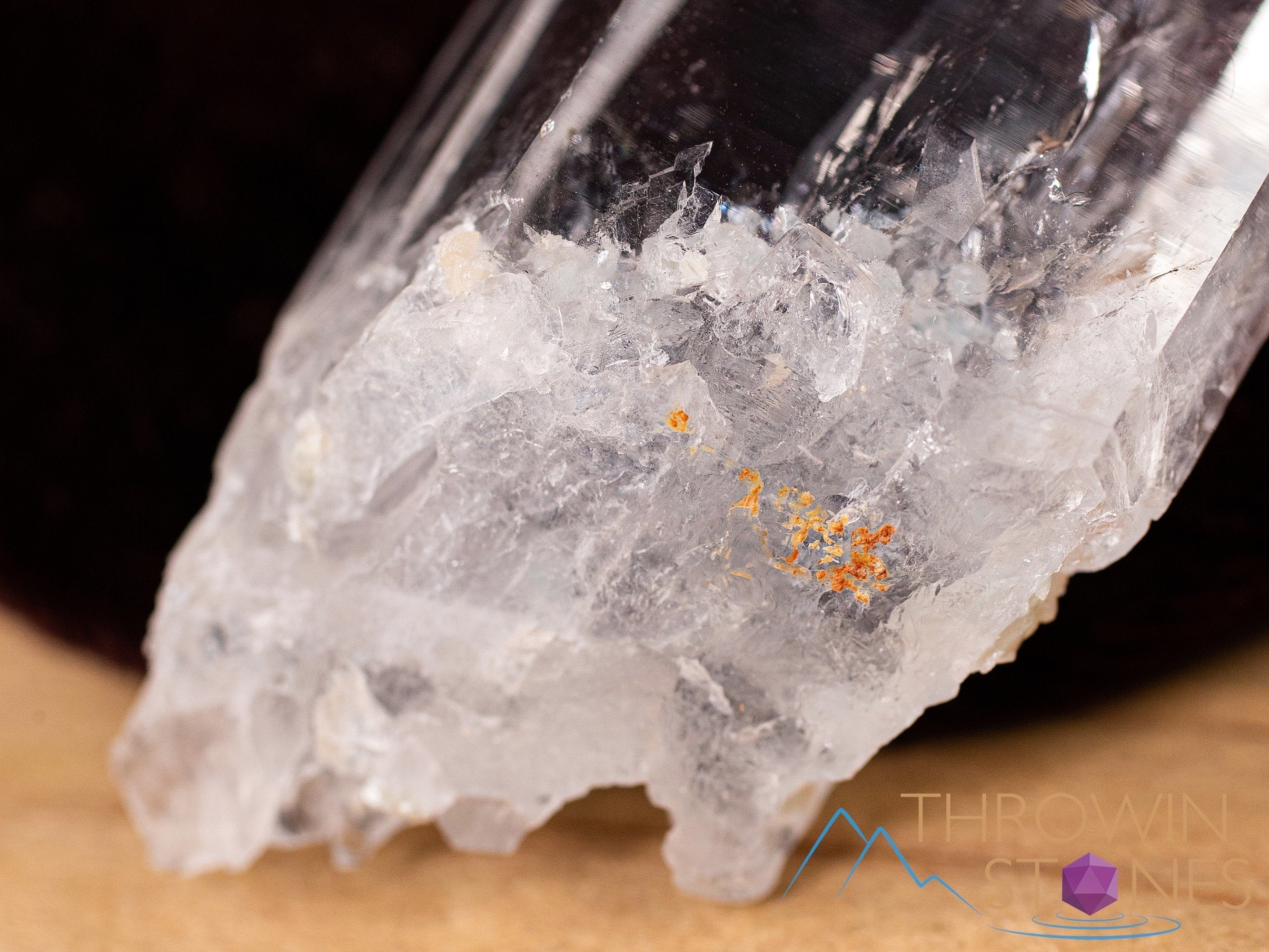 Natural COOKEITE in Clear QUARTZ Raw Crystal - Healing Stone for Home Decor, Housewarming Gift, Meditation & Energy Work (40839)