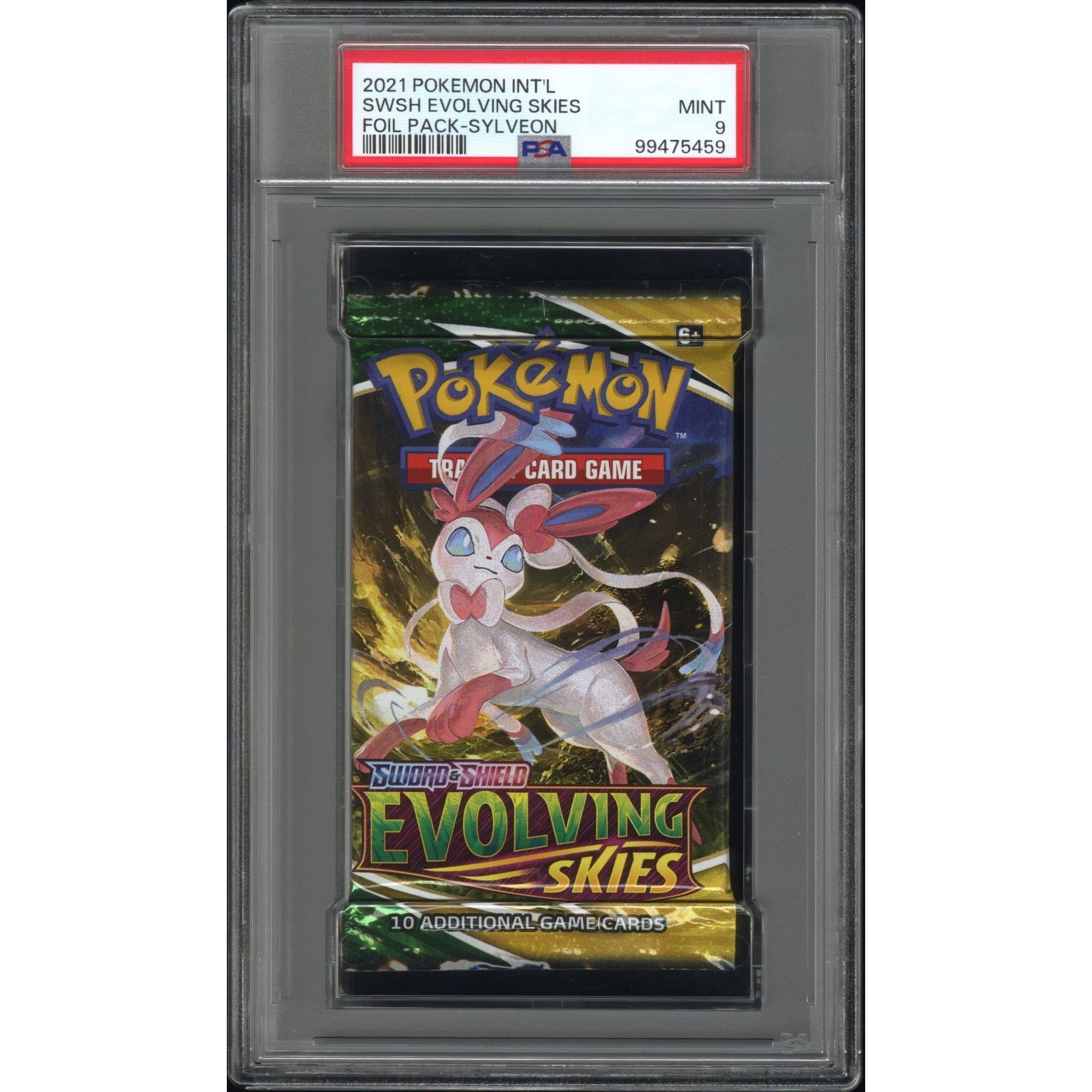 2021 Pokemon Evolving Skies Booster Pack - Sylveon PSA 9 Graded Card | Collectible Trading Card Game for Pokemon Fans & TCG Players | Perfect for Gaming Tournaments, Display Collections & Investment