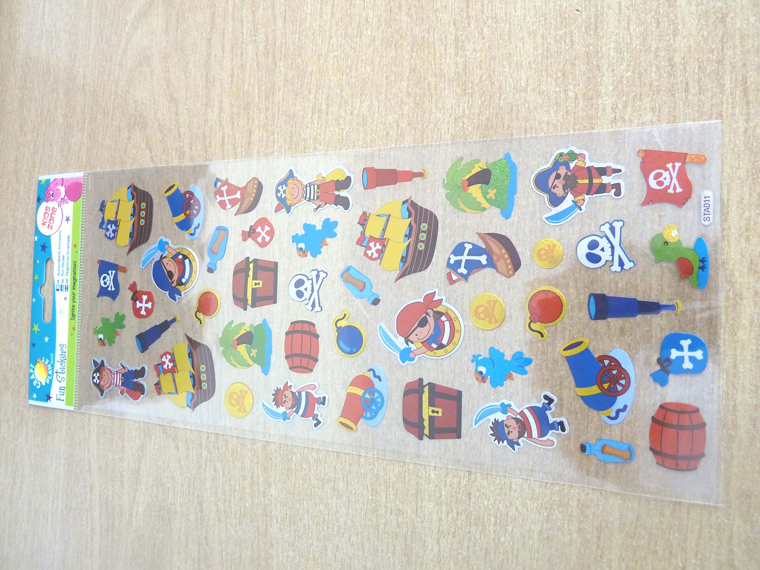 Pirate Stickers for Kids - Fun DIY Craft Labels for Children's Art Projects | Perfect for Scrapbooking, School Projects & Party Favors