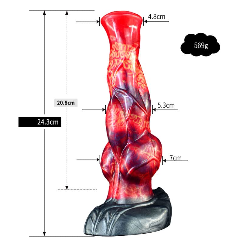 Premium Liquid Silicone Horse Dildo with Strong Suction Cup - Realistic Animal Sex Toy for Adults | BeHorny | Perfect for Solo Play, Couples & BDSM Scenes