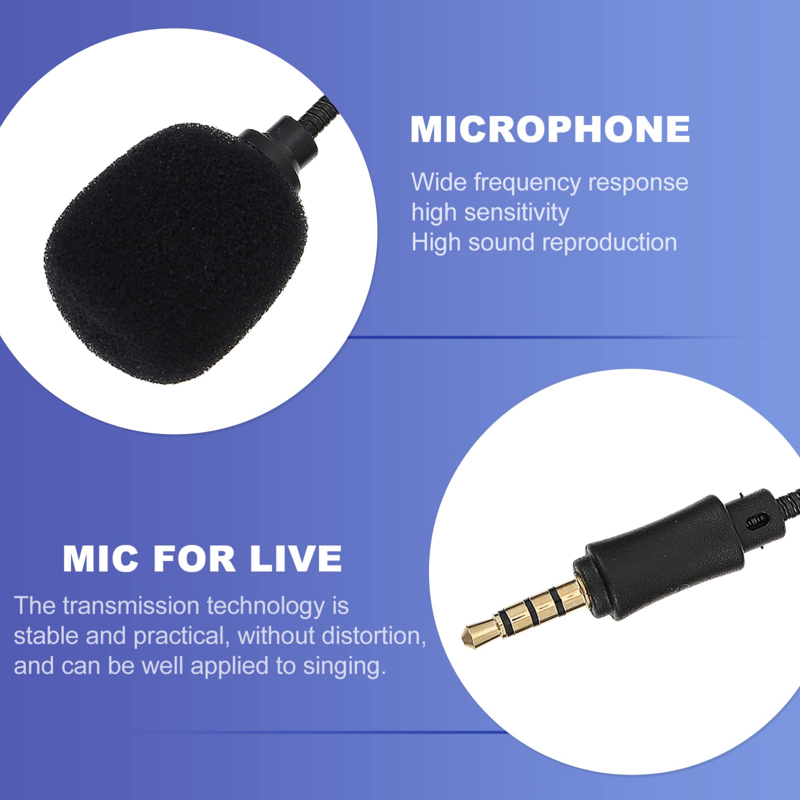 EXCEART 2-Pack Mini USB Microphone for Laptop - Noise Canceling Condenser Mic for Voice Recording, Live Streaming, Podcasting & Online Meetings - Portable Plug & Play PC Microphone for Home Office, Gaming & Content Creation