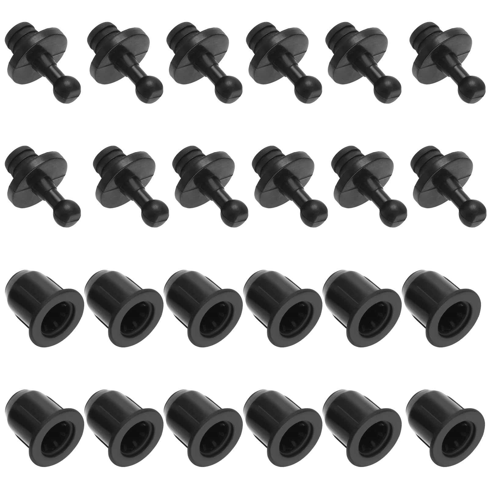 24PCS Speaker Grille Clips Set - Male & Female Audio Grille Fasteners for Speaker Cabinet Assembly & Repair - Durable Speaker Accessories for Home Theater, Car Audio & Studio Setup