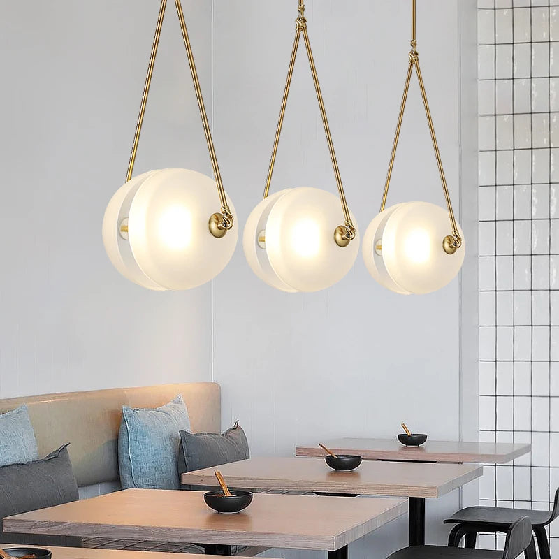 Minimalist Screw Pendant Hanging Lights - Modern Industrial Ceiling Fixture for Dining Room, Kitchen Island & Bedroom Decor