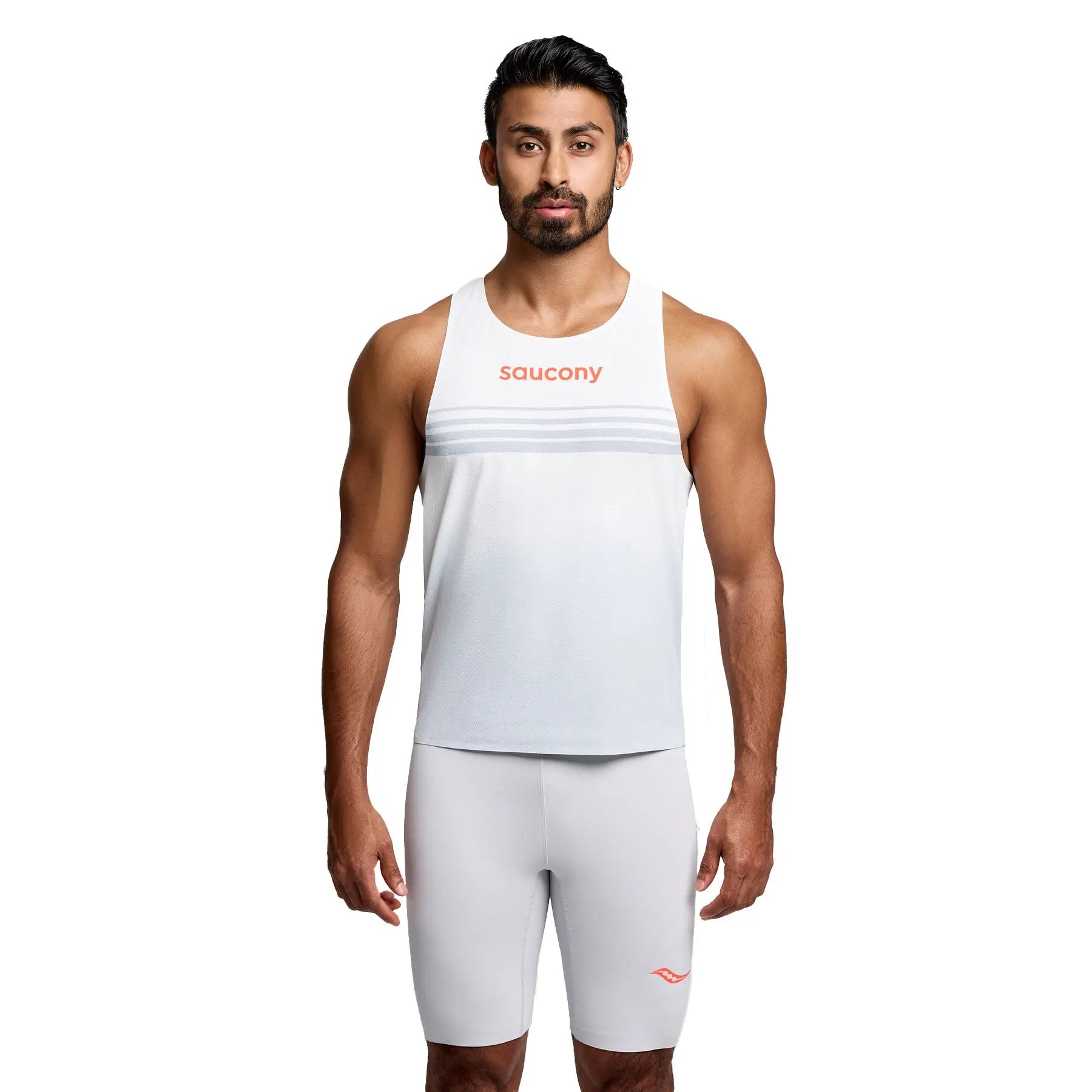 Men's Saucony Endorphin Running Singlet - Lightweight Performance Tank Top for Marathon & Training - Gym, Jogging & Athletic Wear