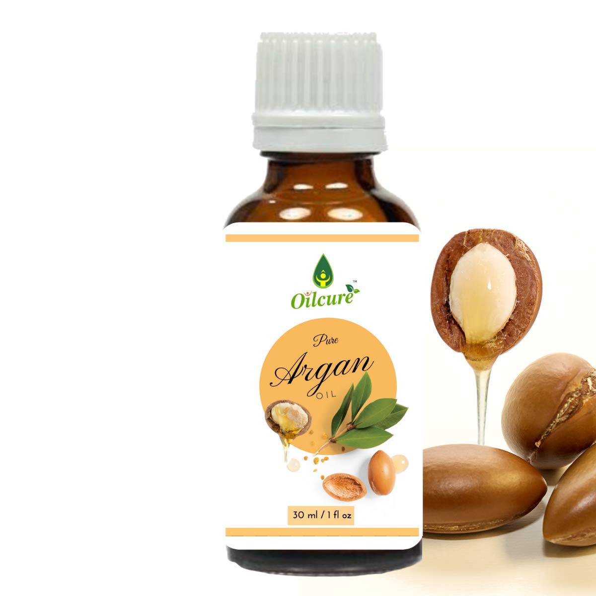 Pure Moroccan Argan Oil 30ml - 100% Natural Cold Pressed Carrier Oil for Hair, Skin & Nails - Hydrating Treatment for Dry Scalp, Split Ends & Cuticles
