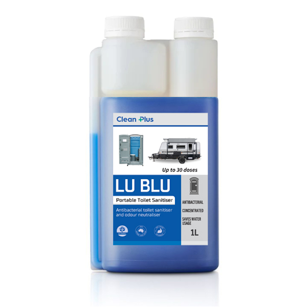Clean Plus Lu Blu Portable Toilet Sanitiser - Travel & Camping Toilet Deodorizer - Odor Eliminator for RV, Boat & Outdoor Use
