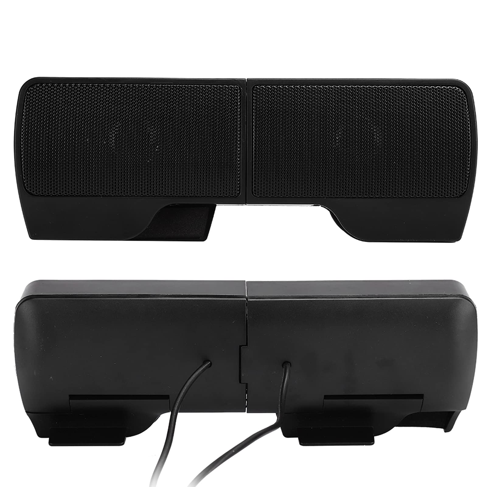 BROLEO Portable Laptop Soundbar - Mini Speaker with Volume Adjustment, Clip-On Desktop PC Accessories for Enhanced Audio in Home Office, Gaming, and Online Meetings