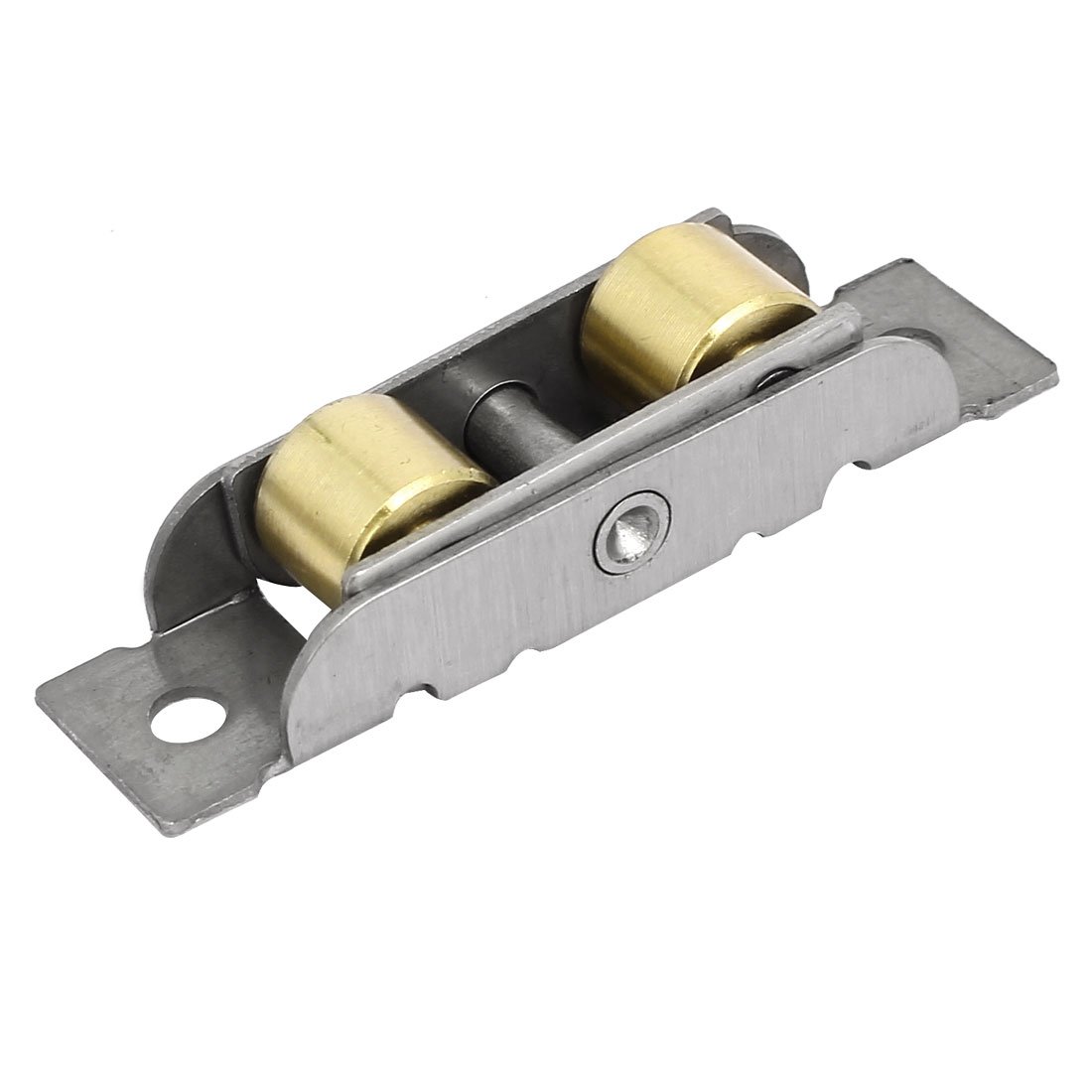 64mm Length 12mm Diameter Dual Roller Sliding Window Sash Pulley Wheels - 2 Pack | Smooth Gliding Replacement for Vinyl & Wood Windows | Perfect for Home, Office & Patio Door Repair