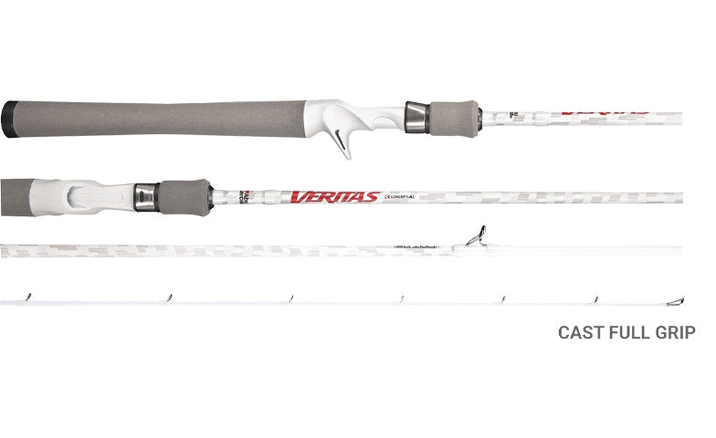 Abu Garcia Veritas V4 Casting Fishing Rod - Lightweight Graphite Construction for Bass, Walleye & Freshwater Fishing | Perfect for Shoreline & Boat Angling