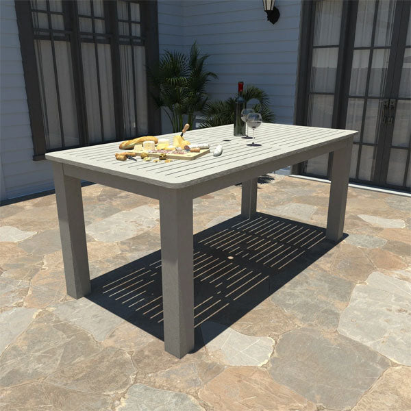 Premium Outdoor Rectangular Dining Table - Weather-Resistant Patio Furniture for Backyard, Garden & Poolside Dining - Perfect for BBQs, Parties & Family Gatherings