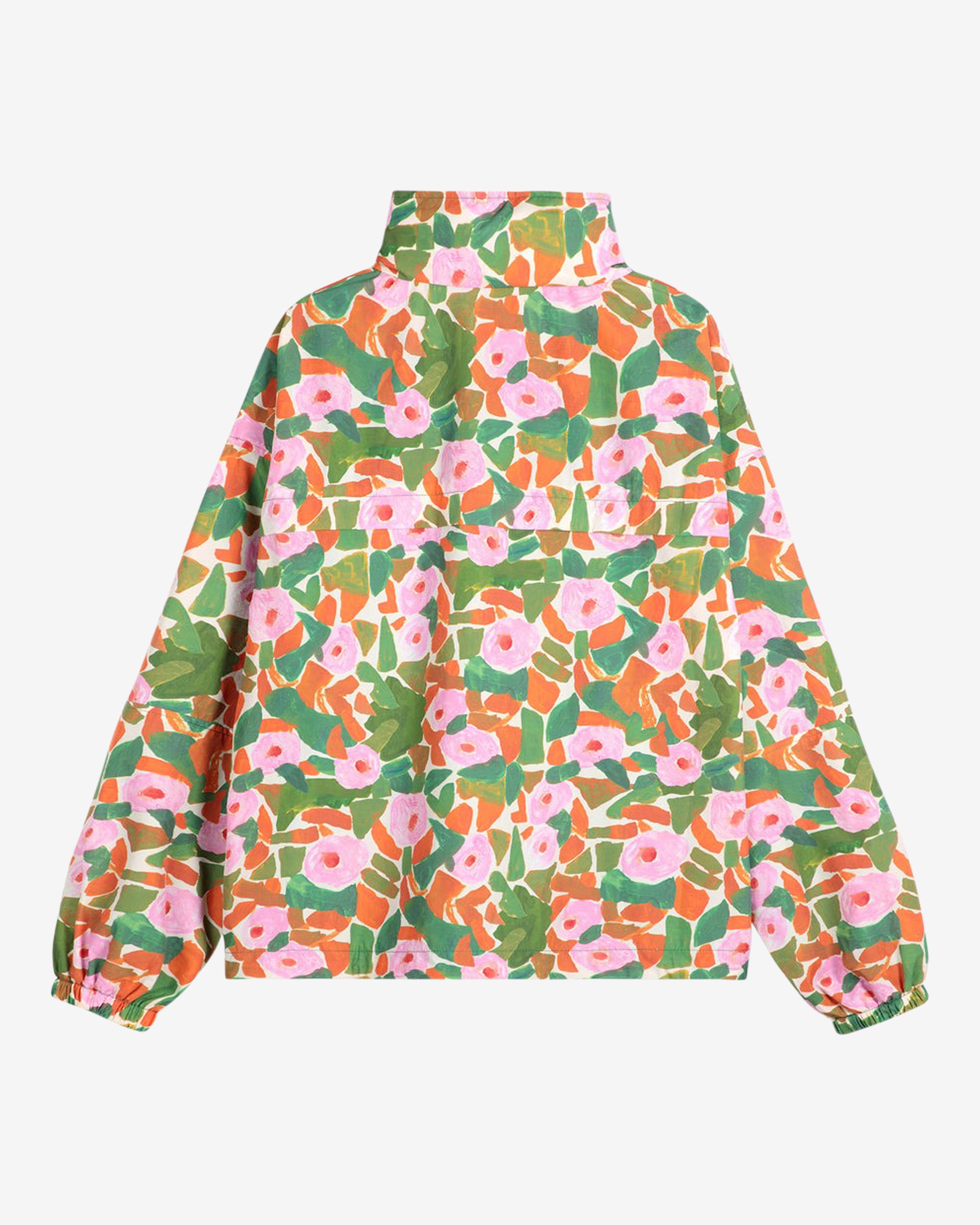 Bobo Choses Floral Print Windstopper Jacket for Kids - Lightweight Water-Resistant Outdoor Windbreaker for Spring & Fall - Perfect for Park Playdates, School Runs, and Family Adventures