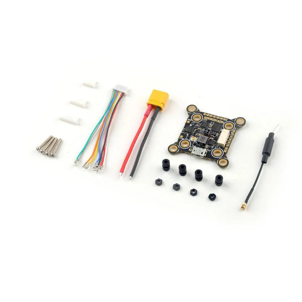 HappyModel Pancake 2 6S AIO F4 Flight Controller with Built-in SPI ELRS 2.4G & 400mW OpenVTX - Compatible with 20×20 & 35.5×35.5 Stacks - Perfect for FPV Drone Racing and Freestyle Flying