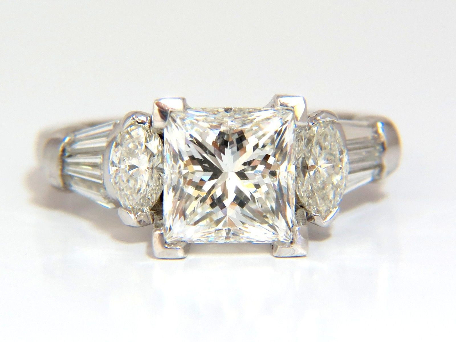 GIA Certified 4.77 Carat Princess Cut Diamond Engagement Ring - G/SI1 Platinum Setting - Perfect for Proposals, Anniversaries & Special Occasions