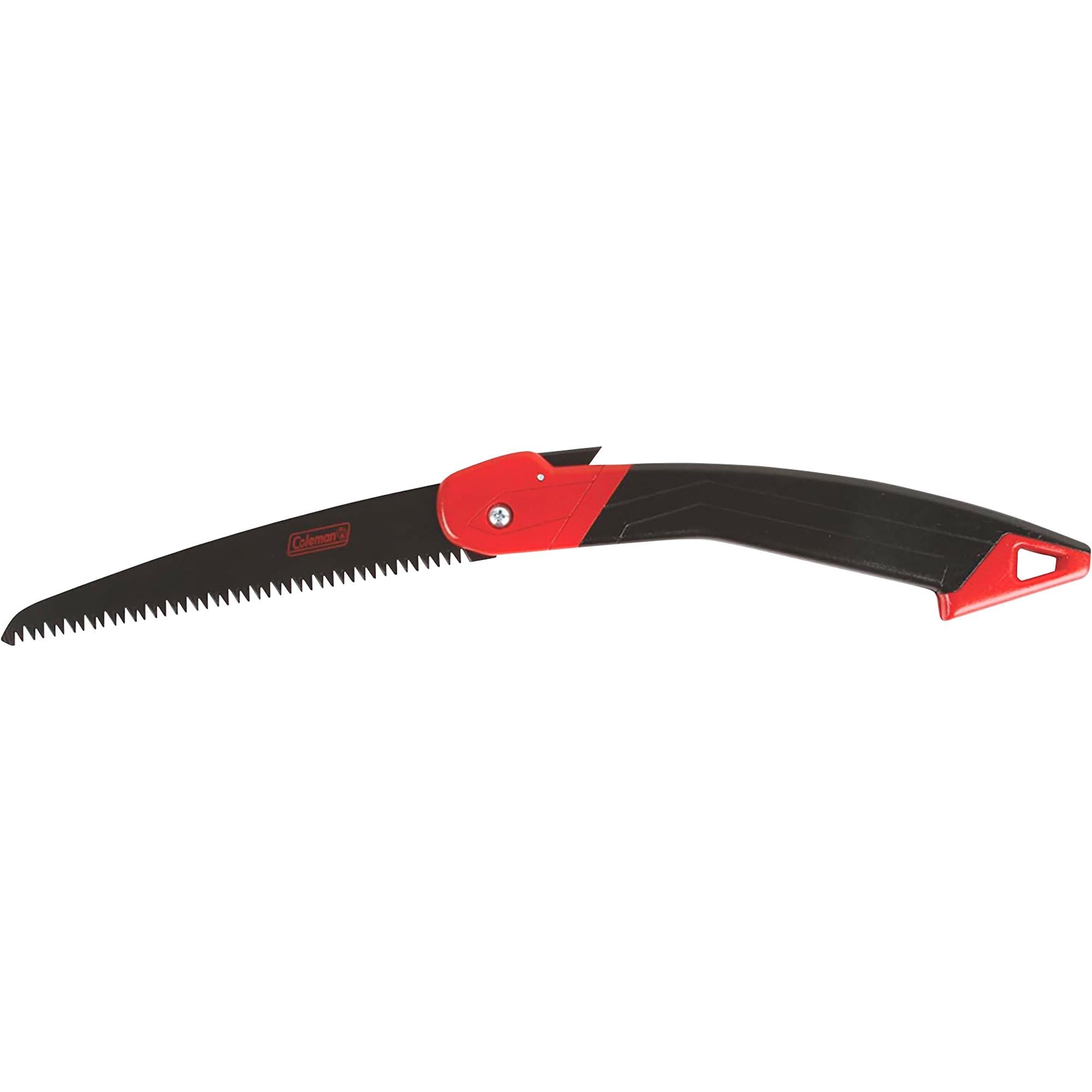 Coleman Rugged Folding Saw - Heavy Duty Camping & Survival Saw with Black/Red Handle for Outdoor Adventures, Wood Cutting, Bushcraft & Emergency Preparedness