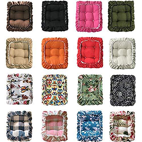 10x14 Inch Padded Rectangle Bar Stool Cover Cushion - Elastic Fabric Seat Cushion for Metal & Wooden Stools (Red) | Perfect for Kitchen Islands, Breakfast Bars & Home Decor