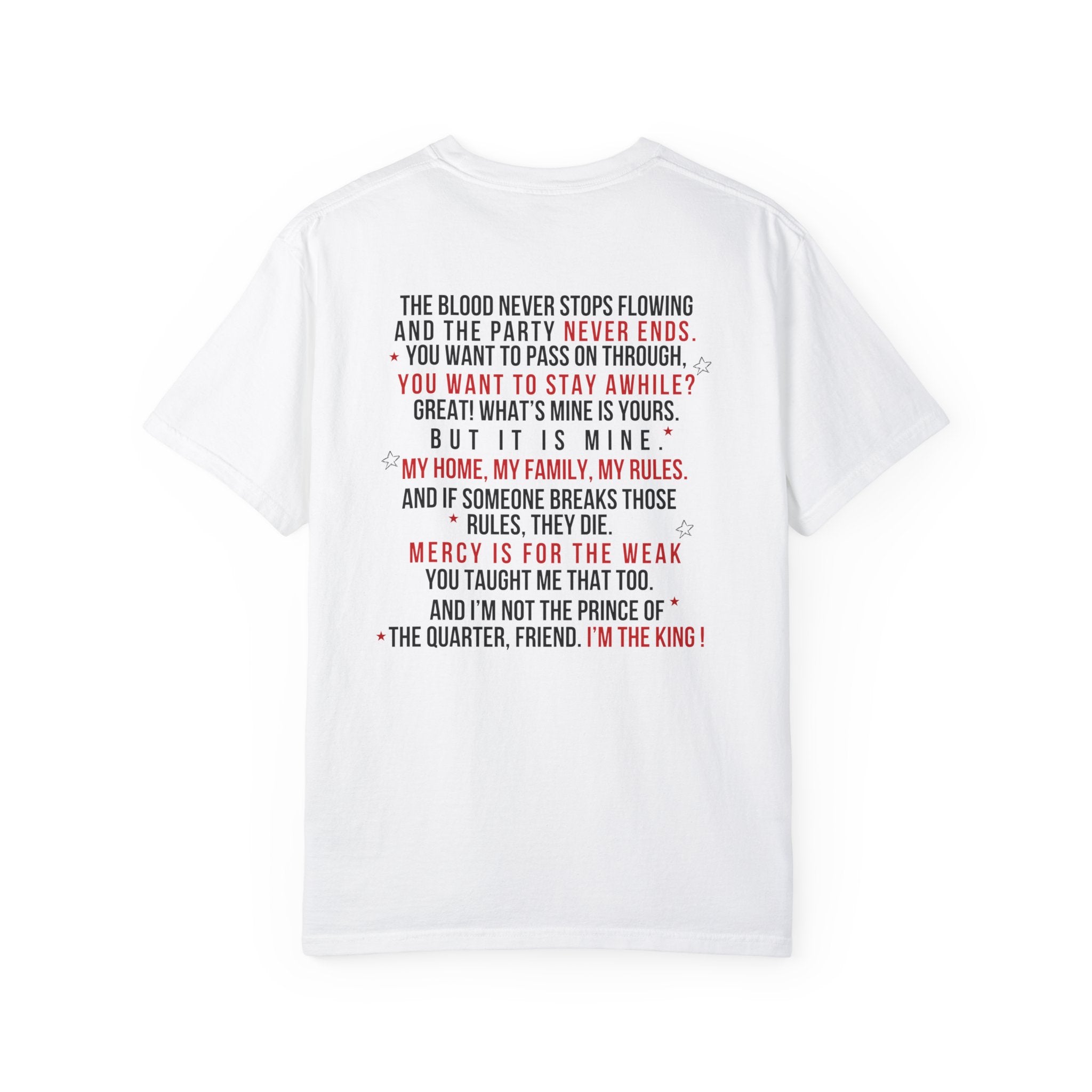 The King of The Quarter Tshirt - Premium Cotton Graphic Tee for Men | Trendy Streetwear & Casual Outfit Essential