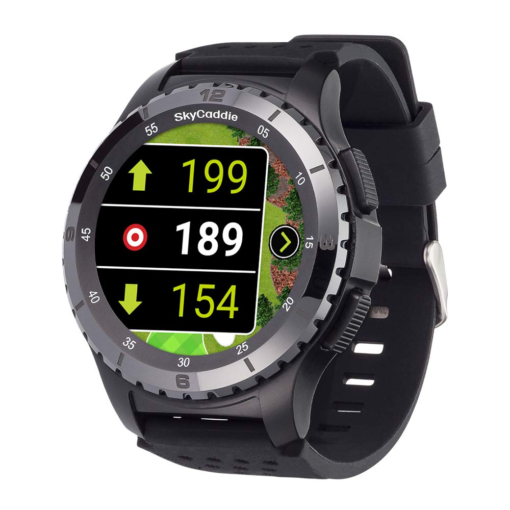PlayBetter SkyCaddie LX5C Golf GPS Watch Bundle - Touchscreen Golf Range Finder Smartwatch with Ceramic Bezel, 35K+ Preloaded Courses, HoleVue & IntelliGreen Technology | Digital Scorecard & 5000mAh Portable Charger | Perfect for Golfers & Outdoor Enthusiasts