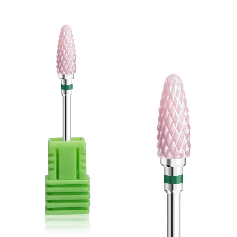 Ceramic Carbide Nail Drill Bits - Professional Rotating Burr Milling Cutters for Electric Manicure & Pedicure Tools - Perfect for Salon, Home Nail Care & DIY Nail Art