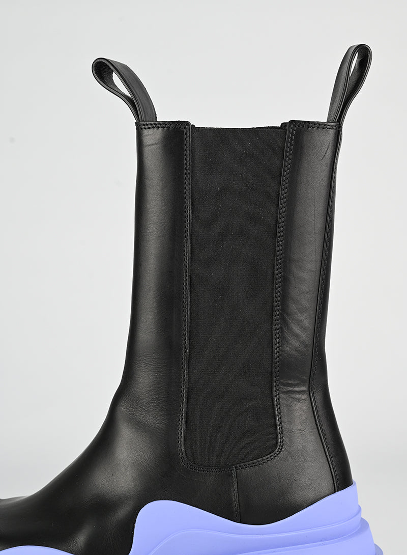Bottega Veneta Black & Lilac Boots Size 36.5 - Stylish & Comfortable for Women's Fall Fashion, Office Wear & Night Out