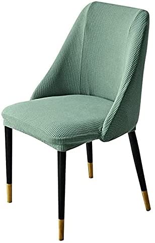 2/4PCS Stretch Velvet Office Chair Slipcover - Washable Waterproof Dining Chair Cover with High Armrests, Grey, for Home & Kitchen - Perfect for Computer Desk, Conference Room, and Study Room Use