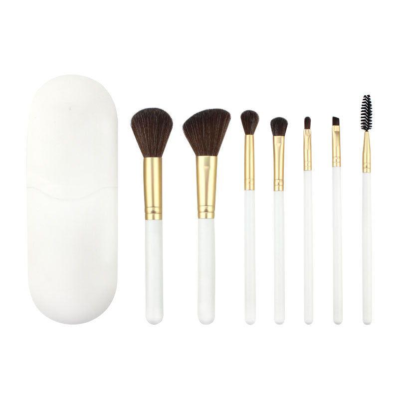 7-Piece Professional Makeup Brush Set for Flawless Face & Eye Application - Perfect for Daily Makeup, Contouring, and Blending