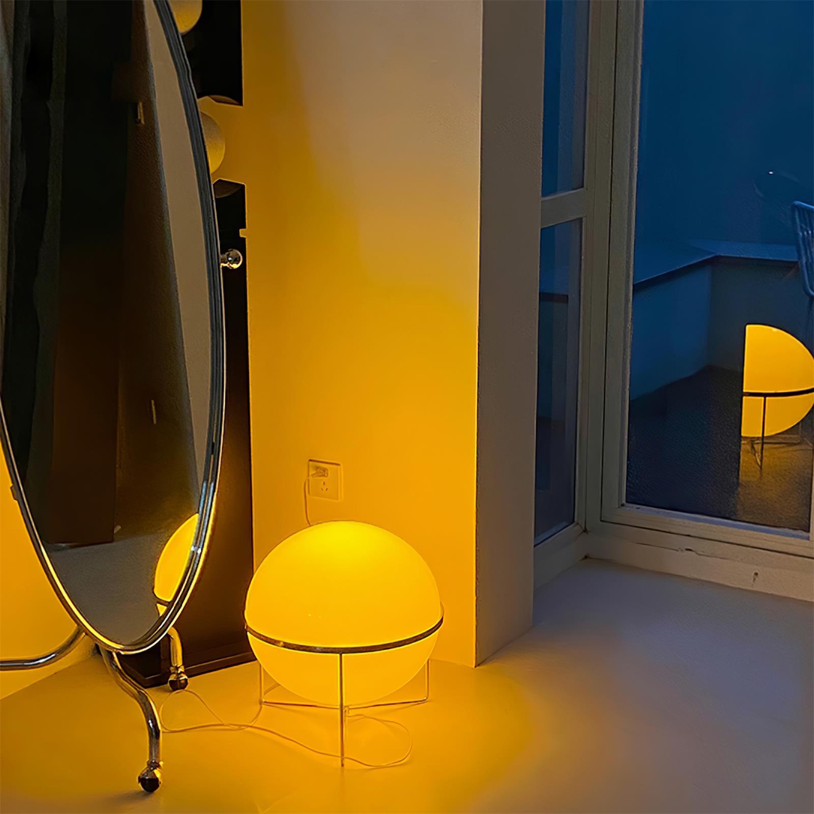 Modern Yolk Table Lamp - Egg-Shaped LED Desk Light for Bedroom, Living Room, and Office - Warm White & Adjustable Brightness - Perfect for Reading, Working, and Relaxing
