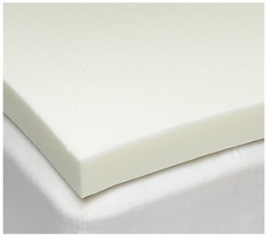 Twin XL Memory Foam Mattress Topper - 2 Inch Thick, 4lb Density, Gray Visco Elastic - Made in USA | Perfect for Back Pain Relief & Pressure Point Support