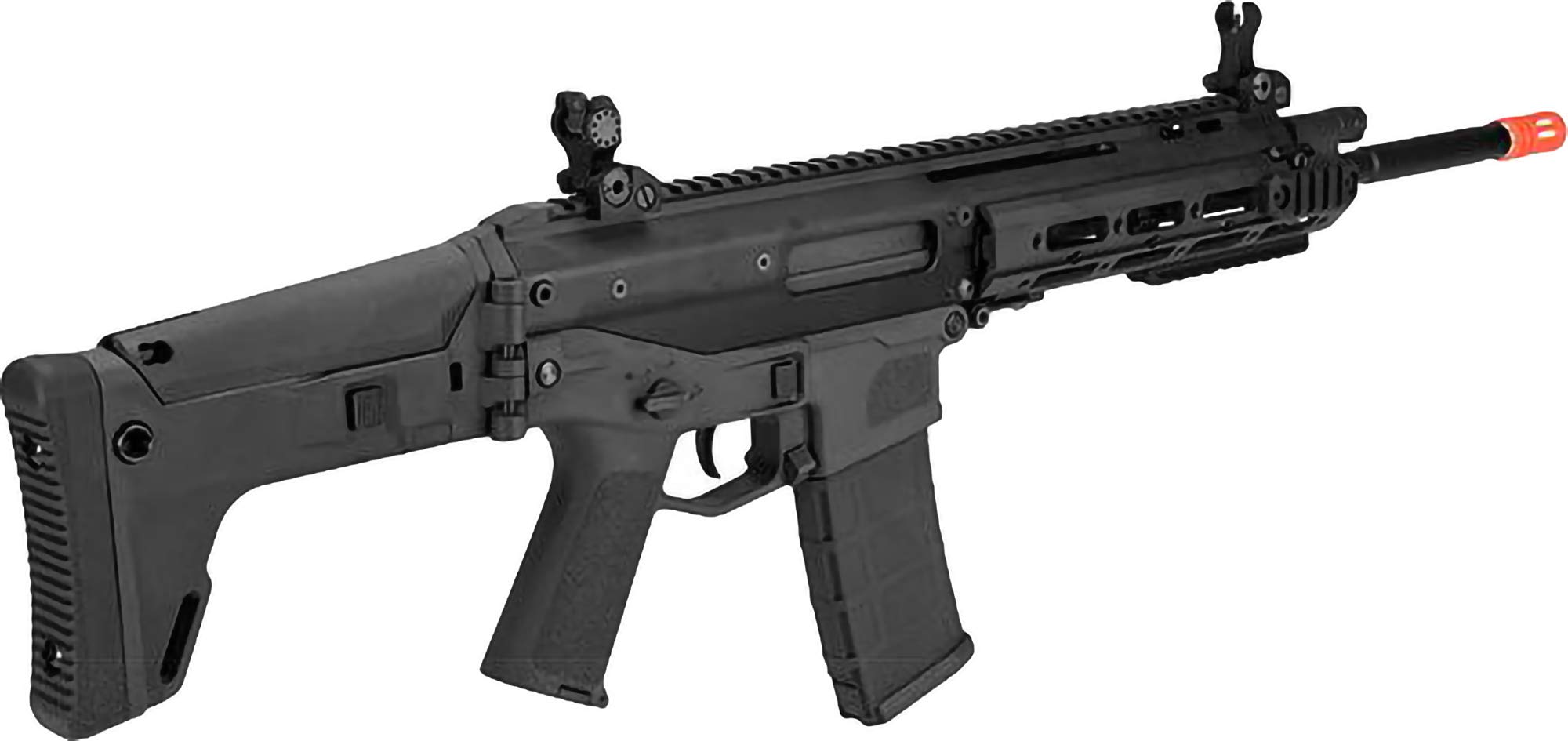 WE-Tech MSK Carbine GBB Airsoft Rifle - Black | Gas Blowback Airsoft Gun for Outdoor Training & Tactical Games | Evike Airsoft