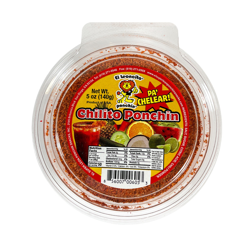 El Leon Chilito Chili Powder Display | 5oz Tub for Cooking, Seasoning & Mexican Recipes - Perfect for Tacos, Enchiladas & Spicy Dishes