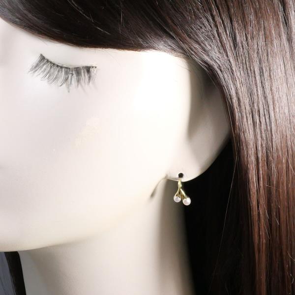 18K Yellow Gold Pearl Earrings for Women - Elegant Stud Earrings with Real Pearls - Perfect for Weddings, Parties & Special Occasions