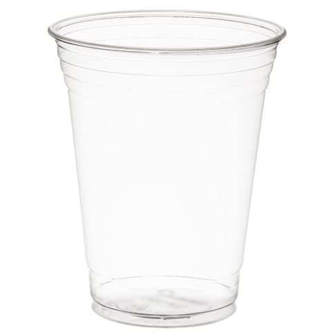 Solo Cup SOLO 12 oz & 14 oz Clear Plastic Party Cups - Bulk Pack of 1000 Disposable Drinking Cups for Parties, Events, BBQs, and Gatherings