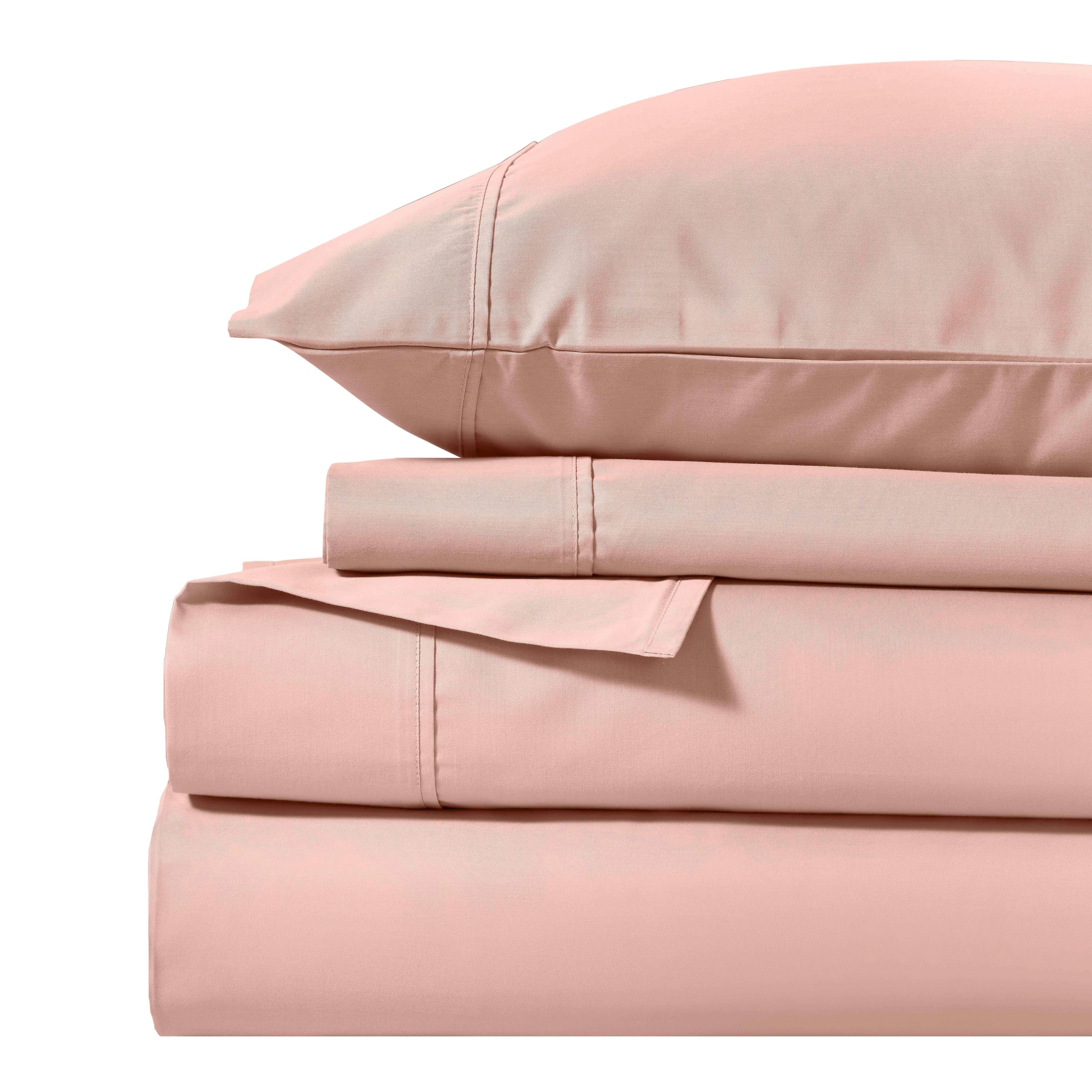 1000 Thread Count Cotton Blend Solid Deep Pocket Bed Sheet Set - Queen Size, Soft & Breathable for Ultimate Comfort - Perfect for Master Bedroom, Guest Room, and Luxury Hotels