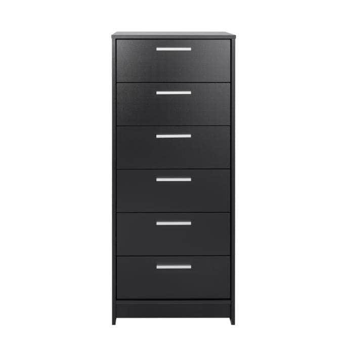 Studio Essentials 6-Drawer Tall Chest Dresser - 2 Color Options for Bedroom & Office Storage Organization