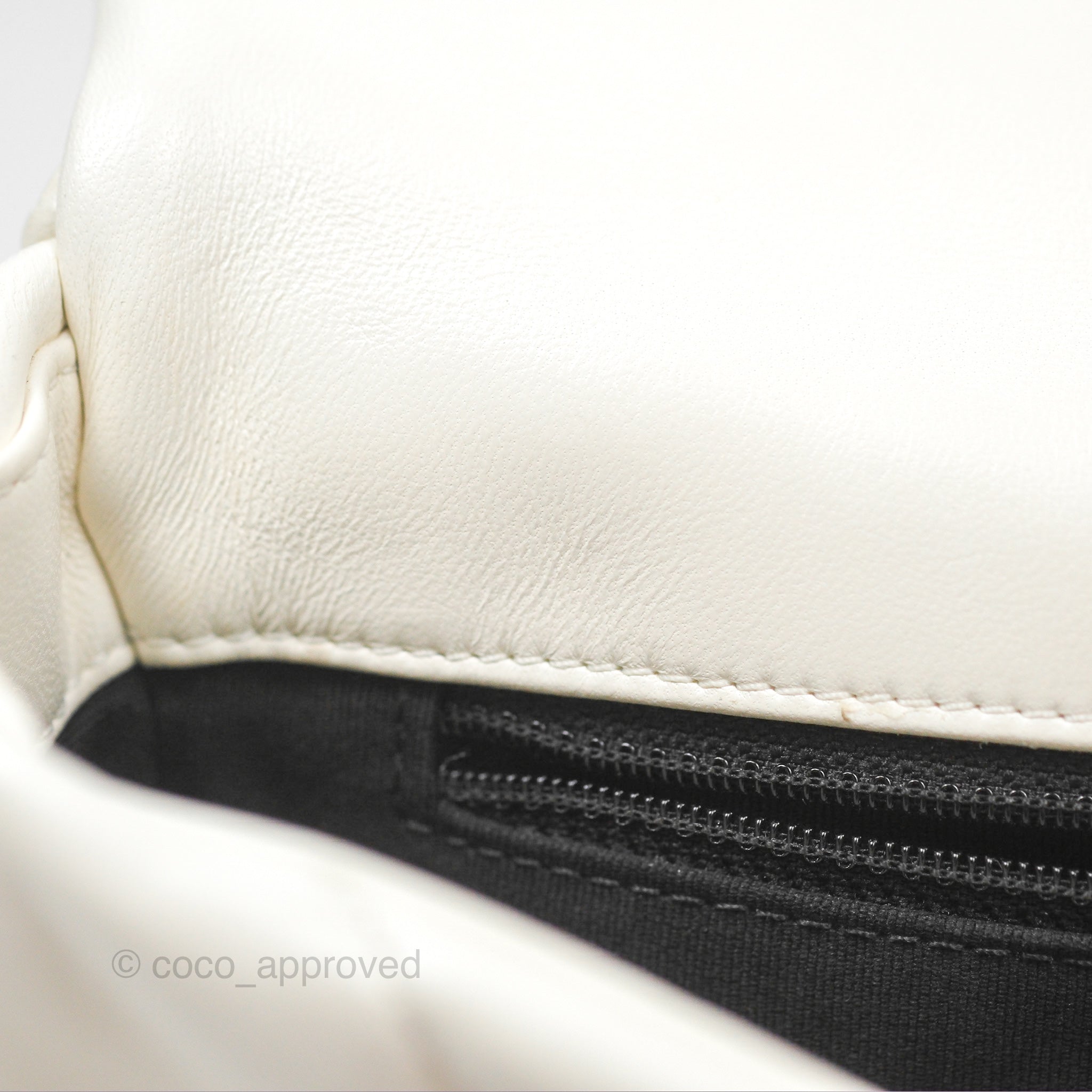 Chanel 19 Small Handbag in Ivory White Lambskin Leather with Mixed Hardware - Luxury Crossbody Bag for Women, Perfect for Date Night & Special Occasions