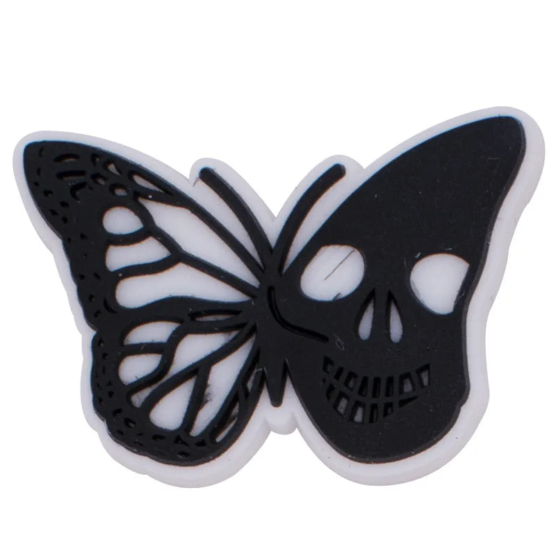 1pc Black Crocs Charms Shoe Accessories - Halloween Decorations, Jeans & Sandals Buckle for Women, Men & Kids | Perfect for DIY Customization & Fashion Statement