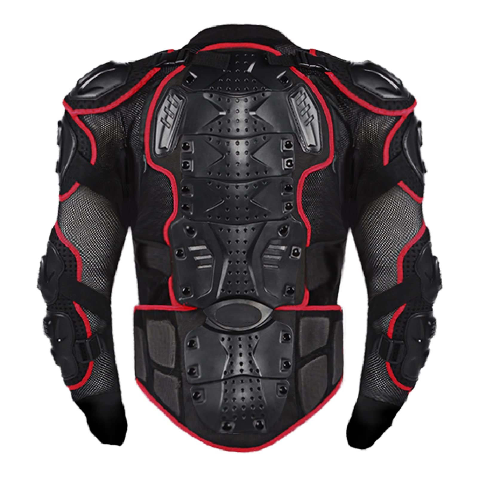 Motorcycle Armor Jacket with Spine & Chest Protection - Motocross & MTB Riding Gear for Off-Road Safety