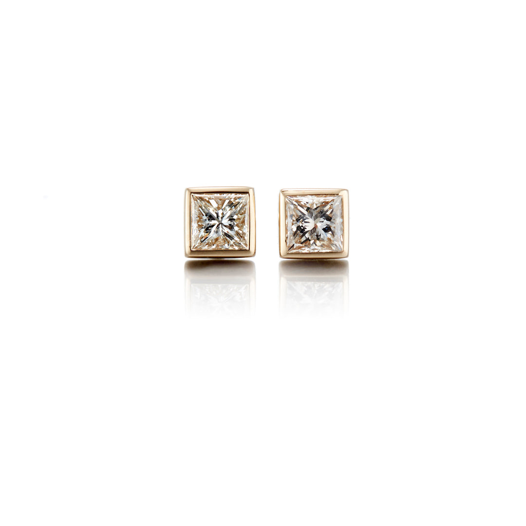 Mini Diamond Princess Earrings for Women - Elegant & Dainty Jewelry Gift for Girls, Teens, Bridesmaids - Perfect for Weddings, Parties, Prom & Special Occasions